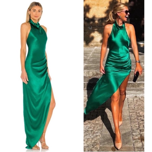 X REVOLVE Samba Gown in Dark Green - Picture 3 of 6